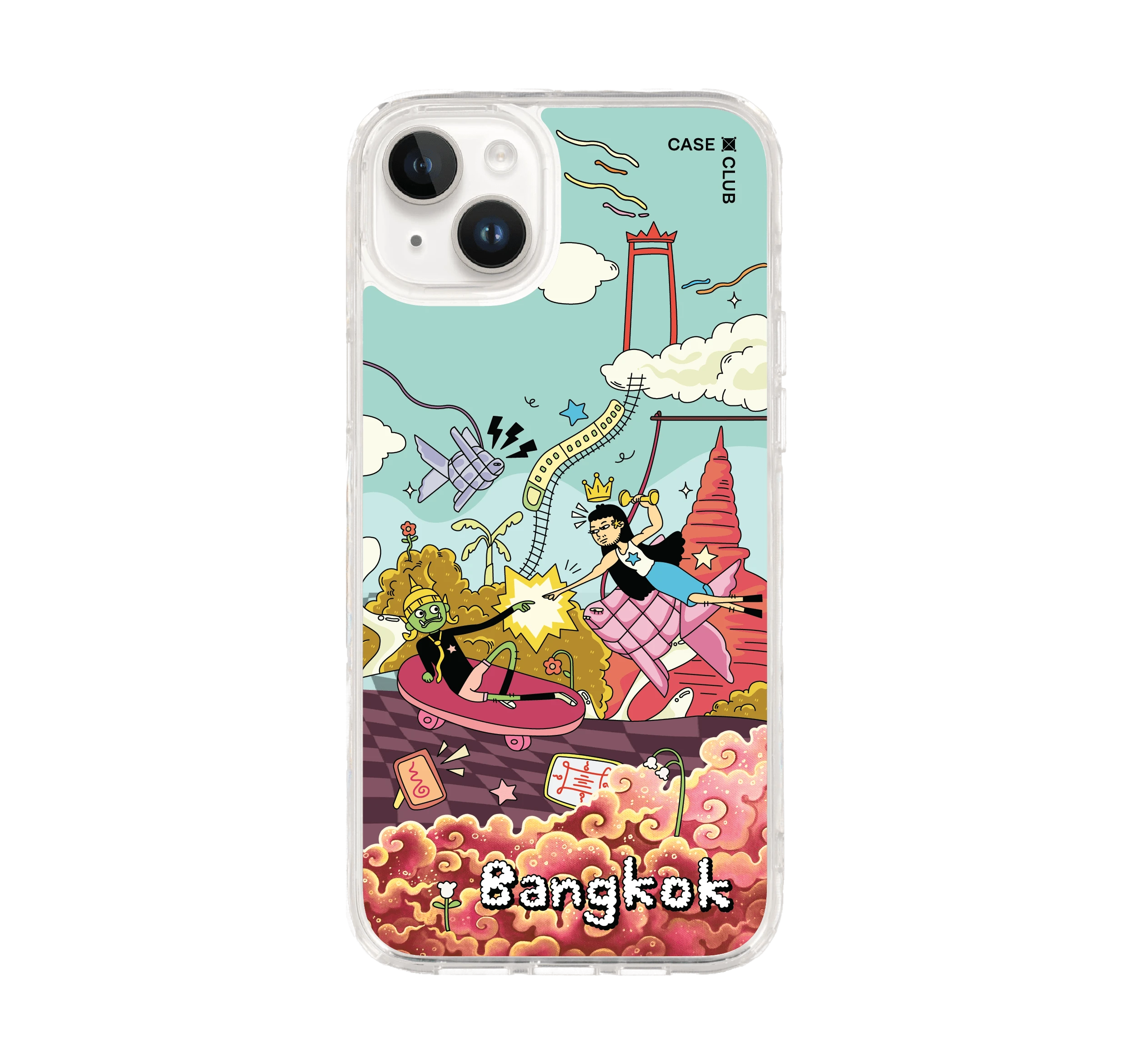 iphone 14 plus clear case thai angel touch